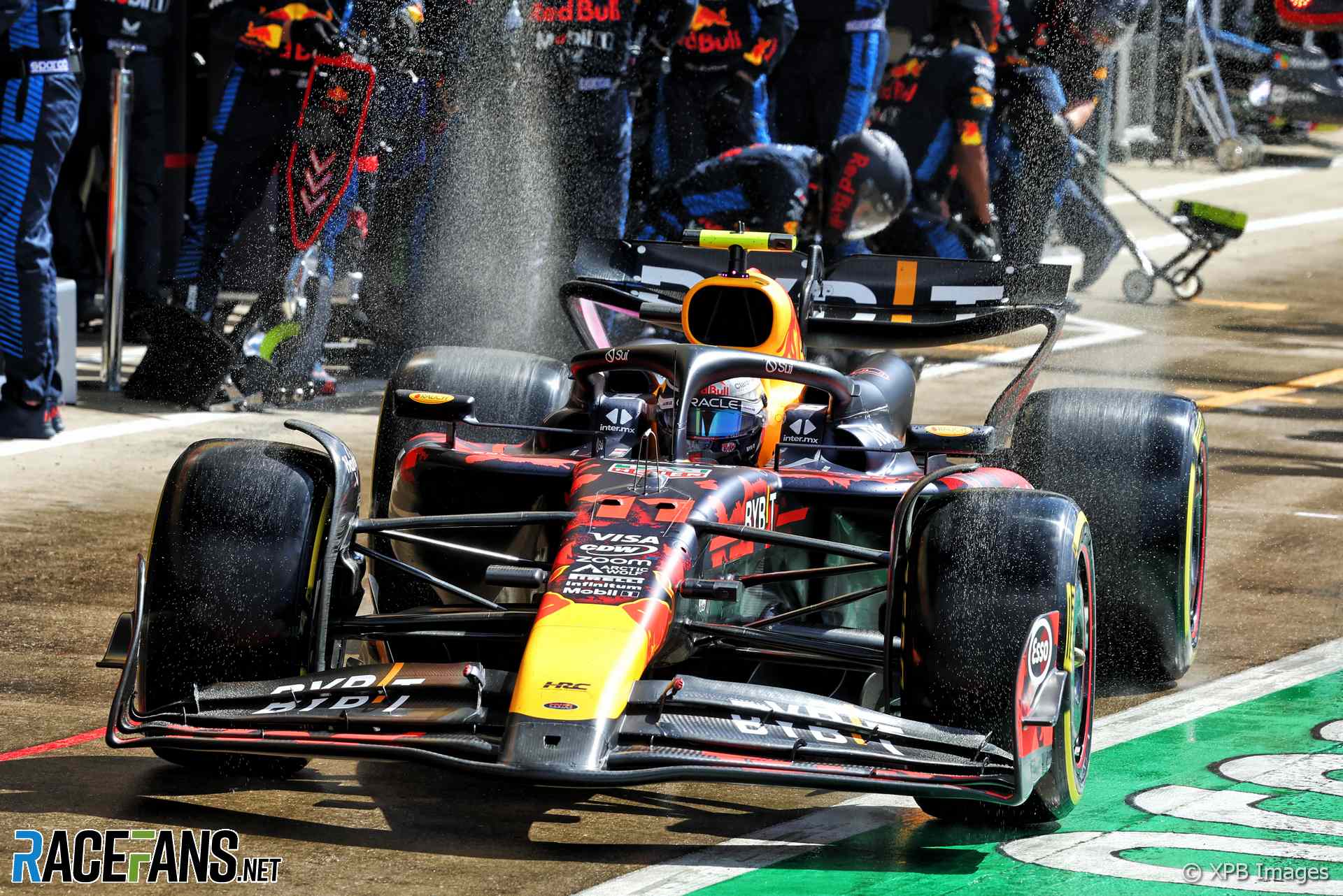 Sergio Perez, Red Bull, Silverstone, 2024